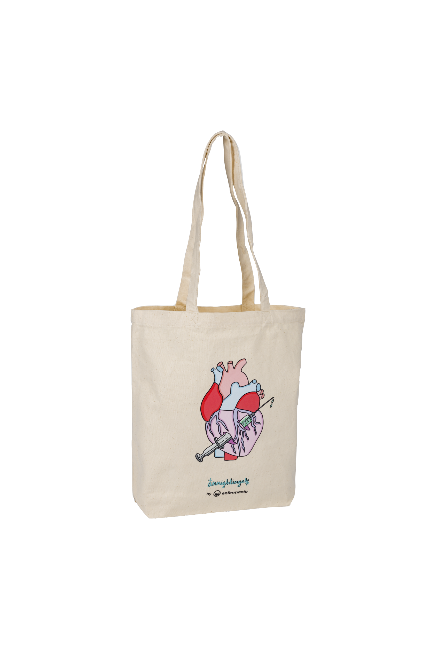 Tote Bag Rebelheart @anni.ghtingale – Bolsa de Algodón Orgánico para Enfermería