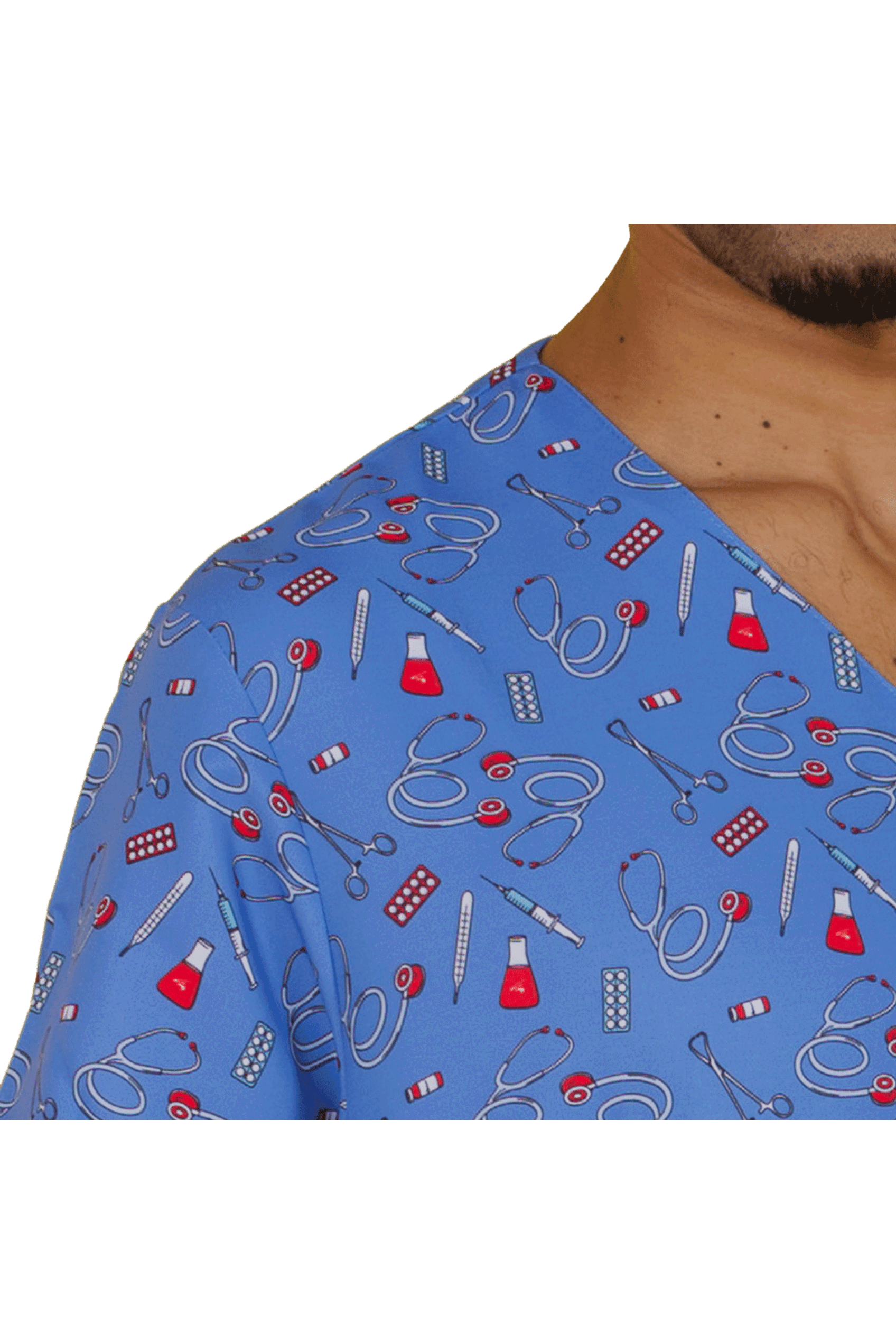 MICROFIBER BLUSON - MEDICAL SYMBOLS -zoom-2