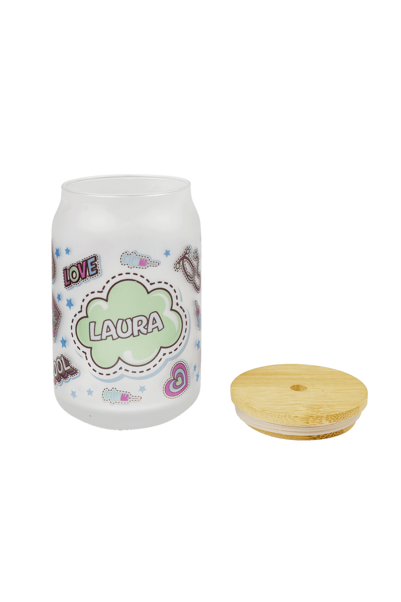 Customizable Cup with Lid and Straw – Stickers Collection-zoom-