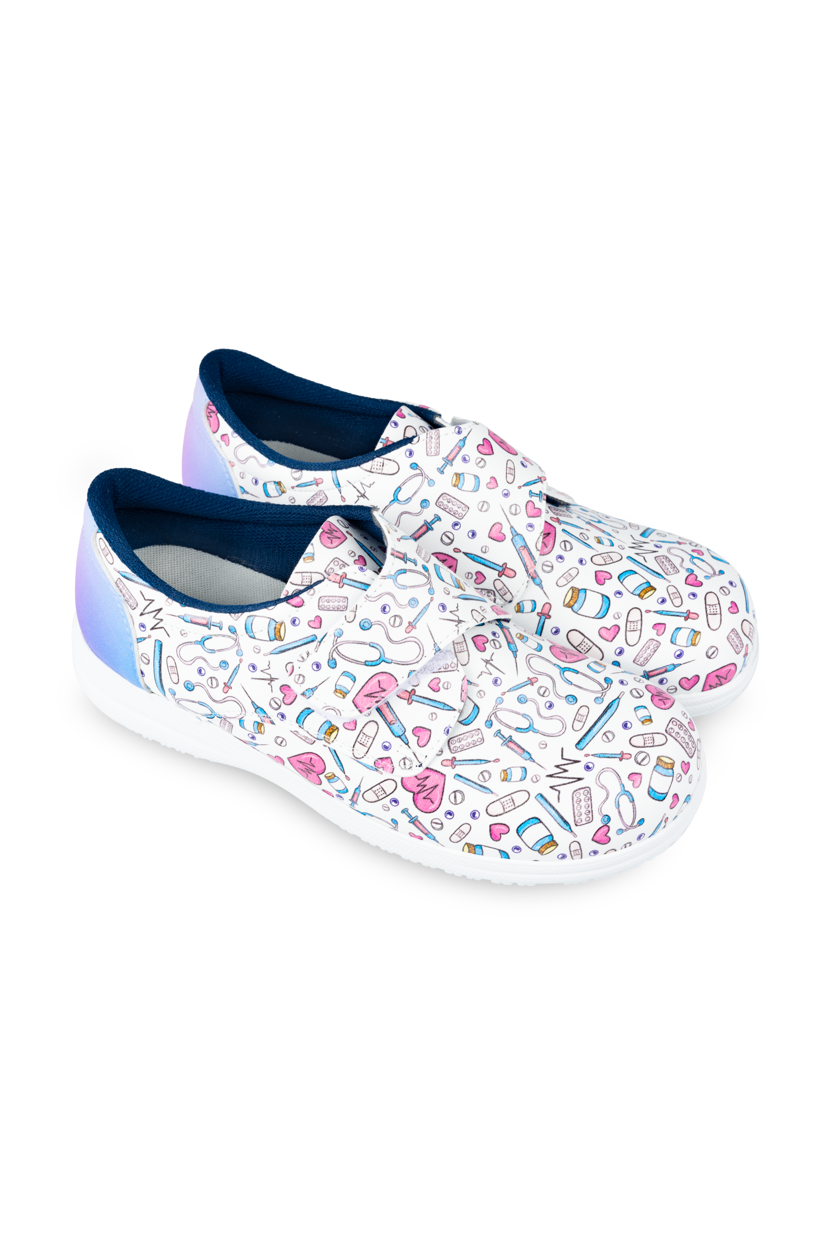Vegan leather shoe with velcro closure - Colorful Collection-1