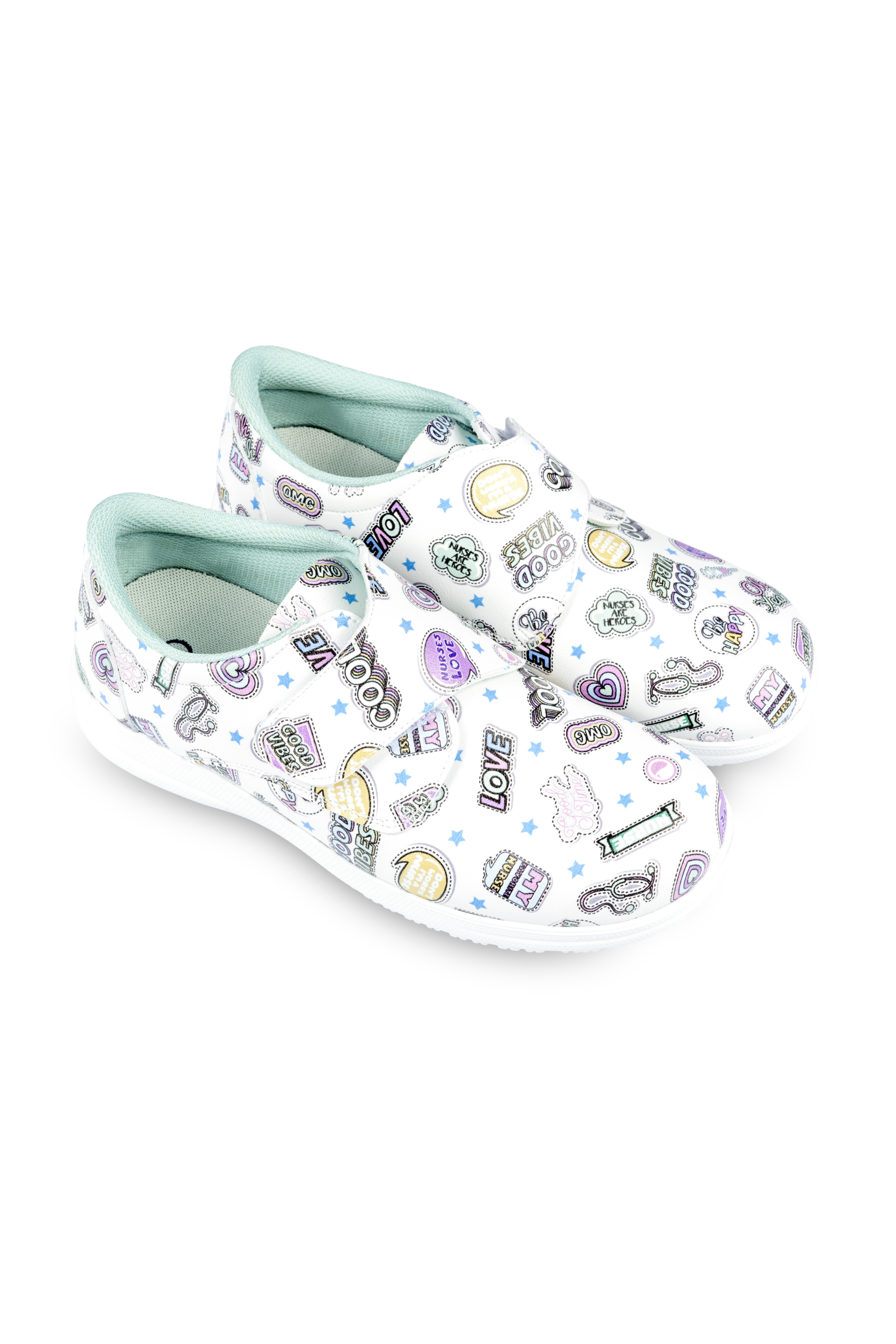 Vegan Leather Velcro Shoe – Stickers Collection