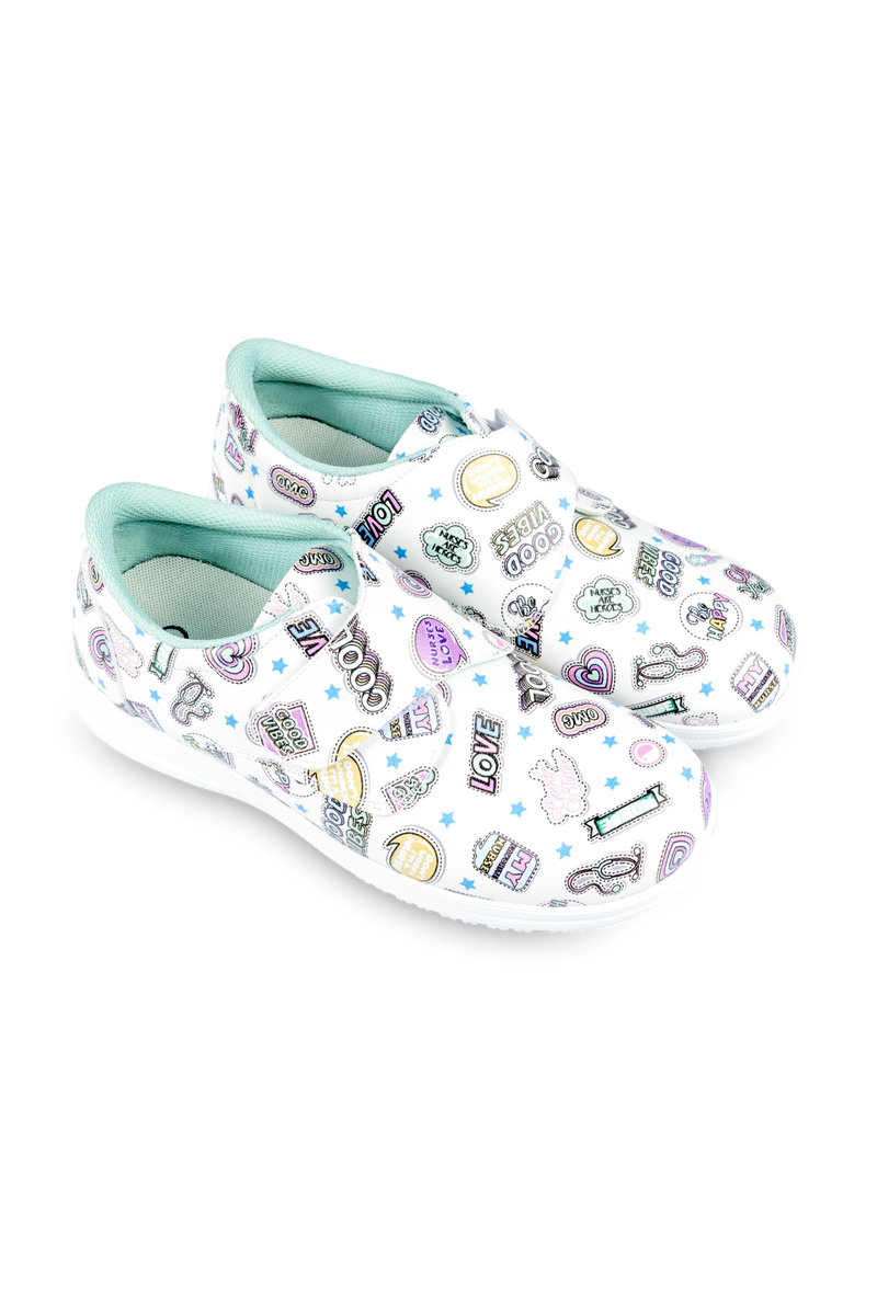 Vegan Leather Velcro Shoe – Stickers Collection-zoom-