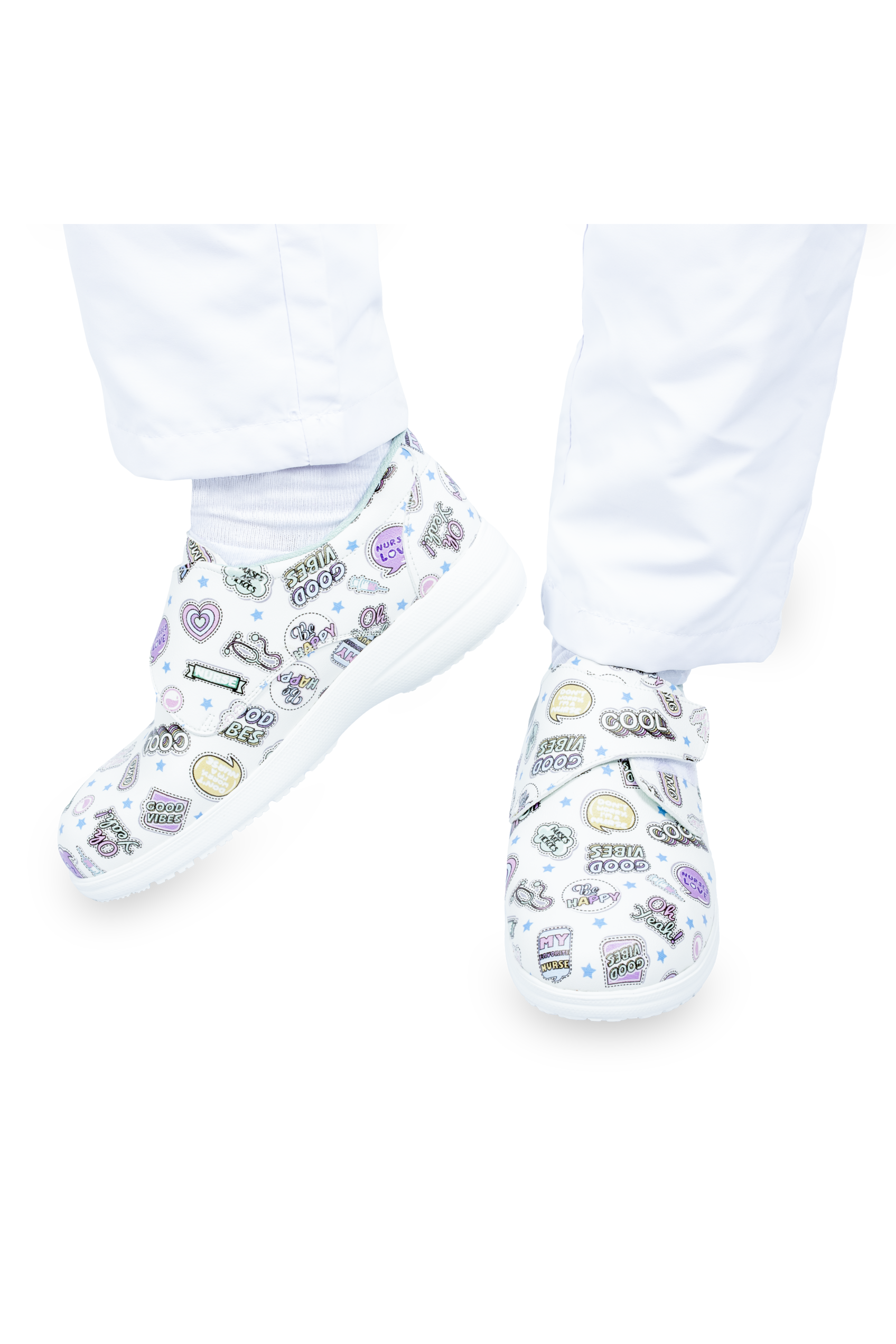 Vegan Leather Velcro Shoe – Stickers Collection-3