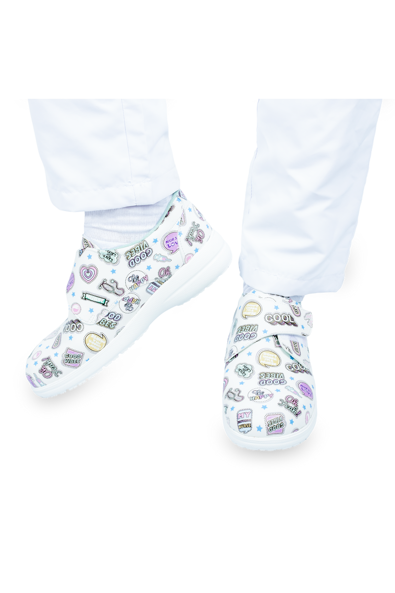 Vegan Leather Velcro Shoe – Stickers Collection-zoom-