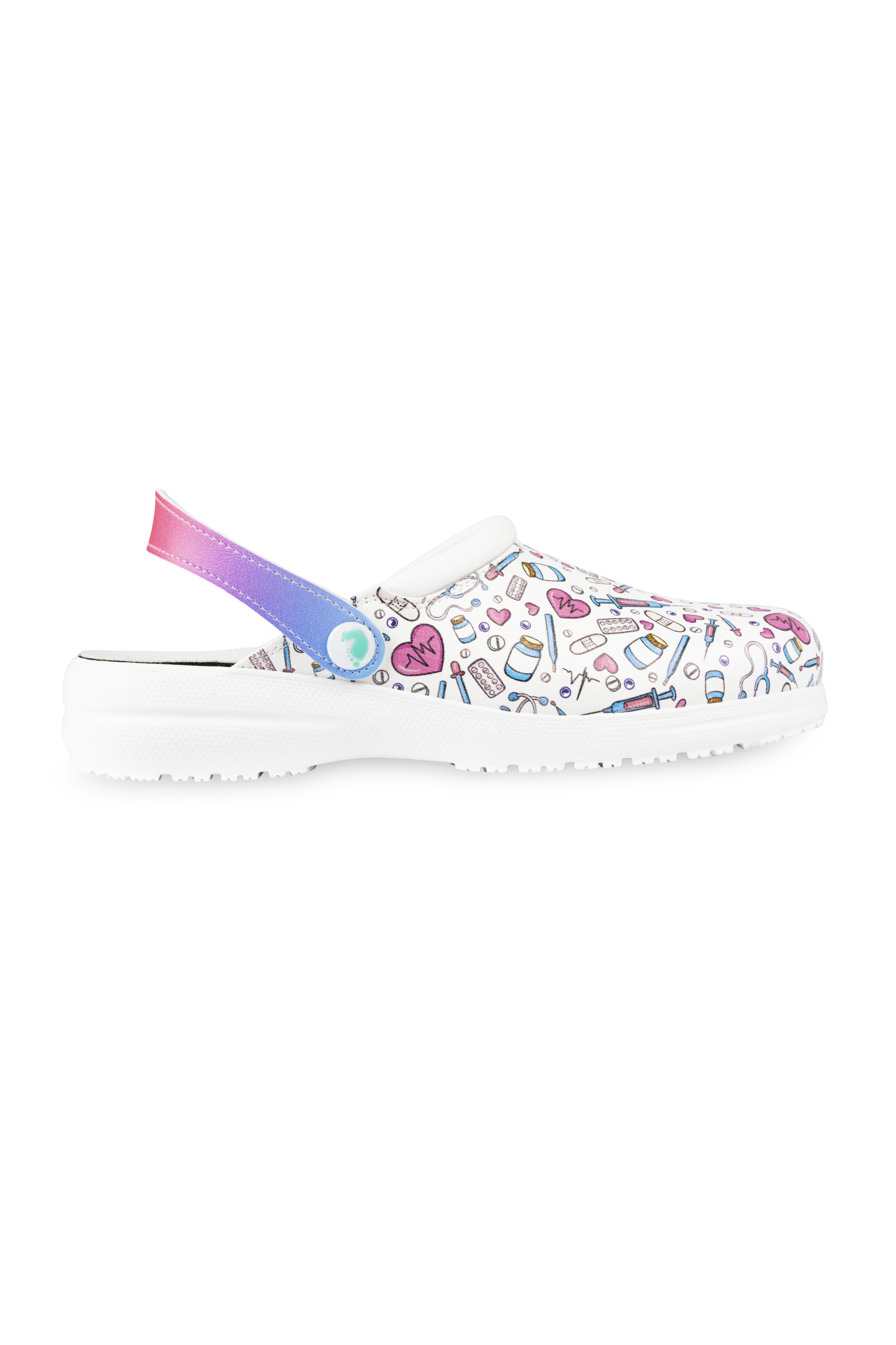 Vegan leather medical clog - Colorful