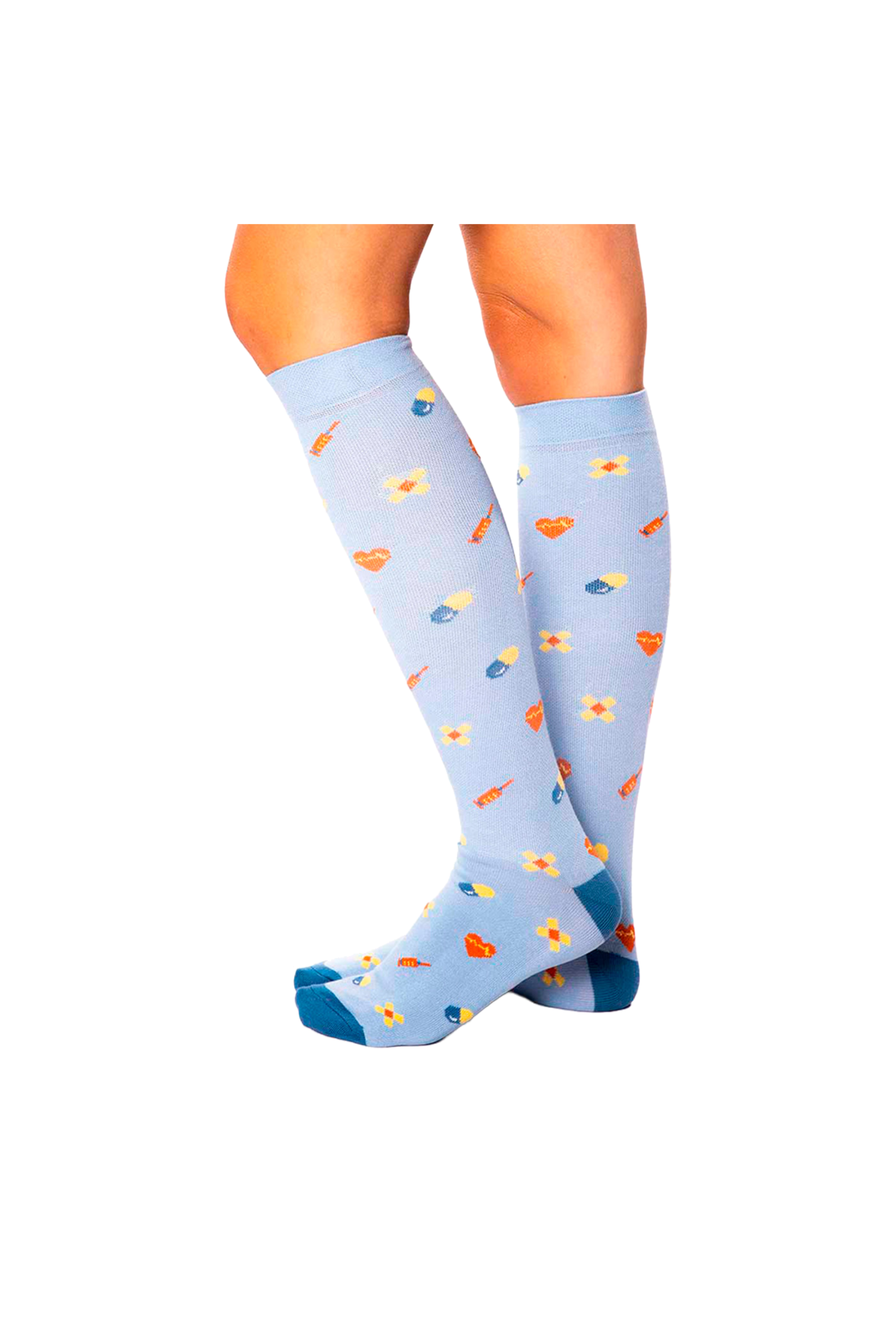 Printed Compression Socks - Pills-1