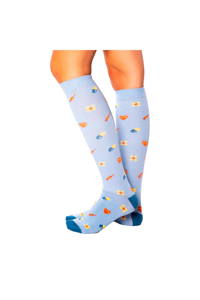 Printed Compression Socks - Pills-zoom-