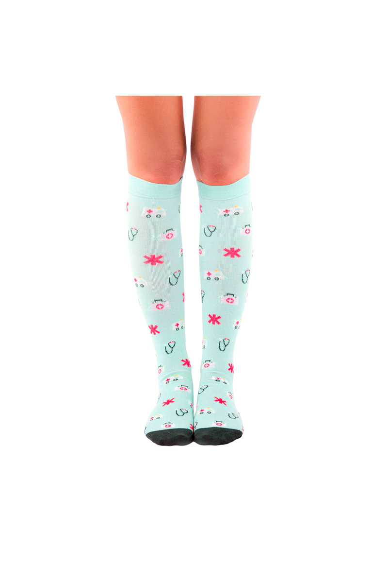 Printed Compression Socks - Ambulances-zoom-
