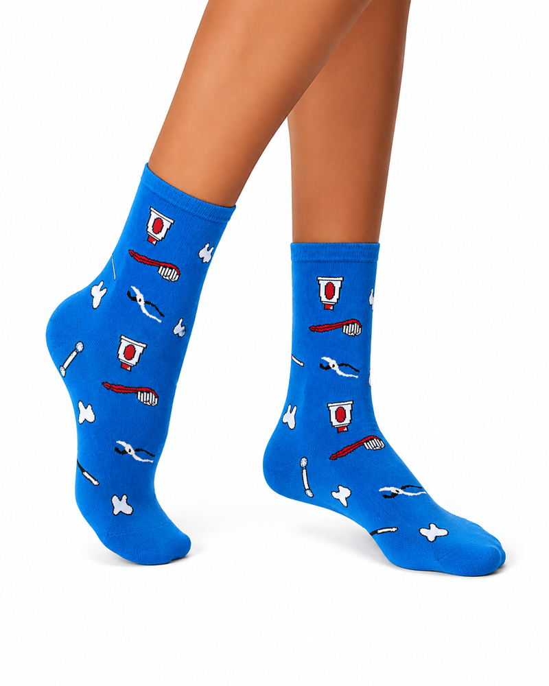 Printed Socks - Dentist Mid-Calf-zoom-