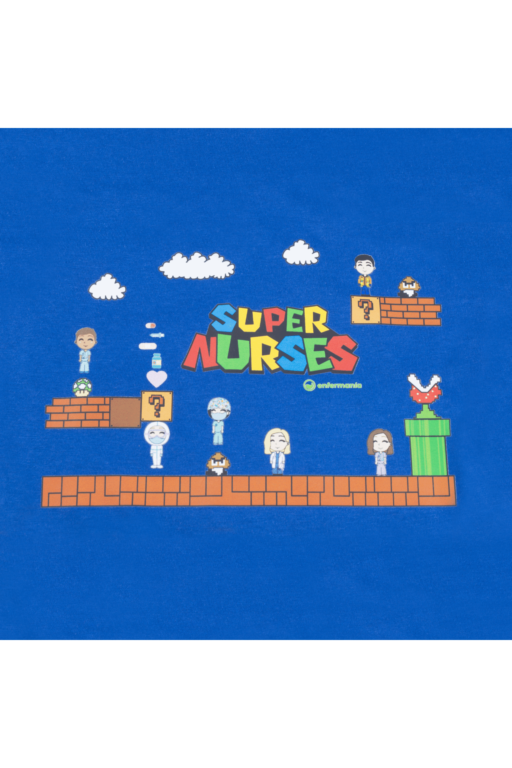 Camiseta Estampada Azul Royal para Mujer-3