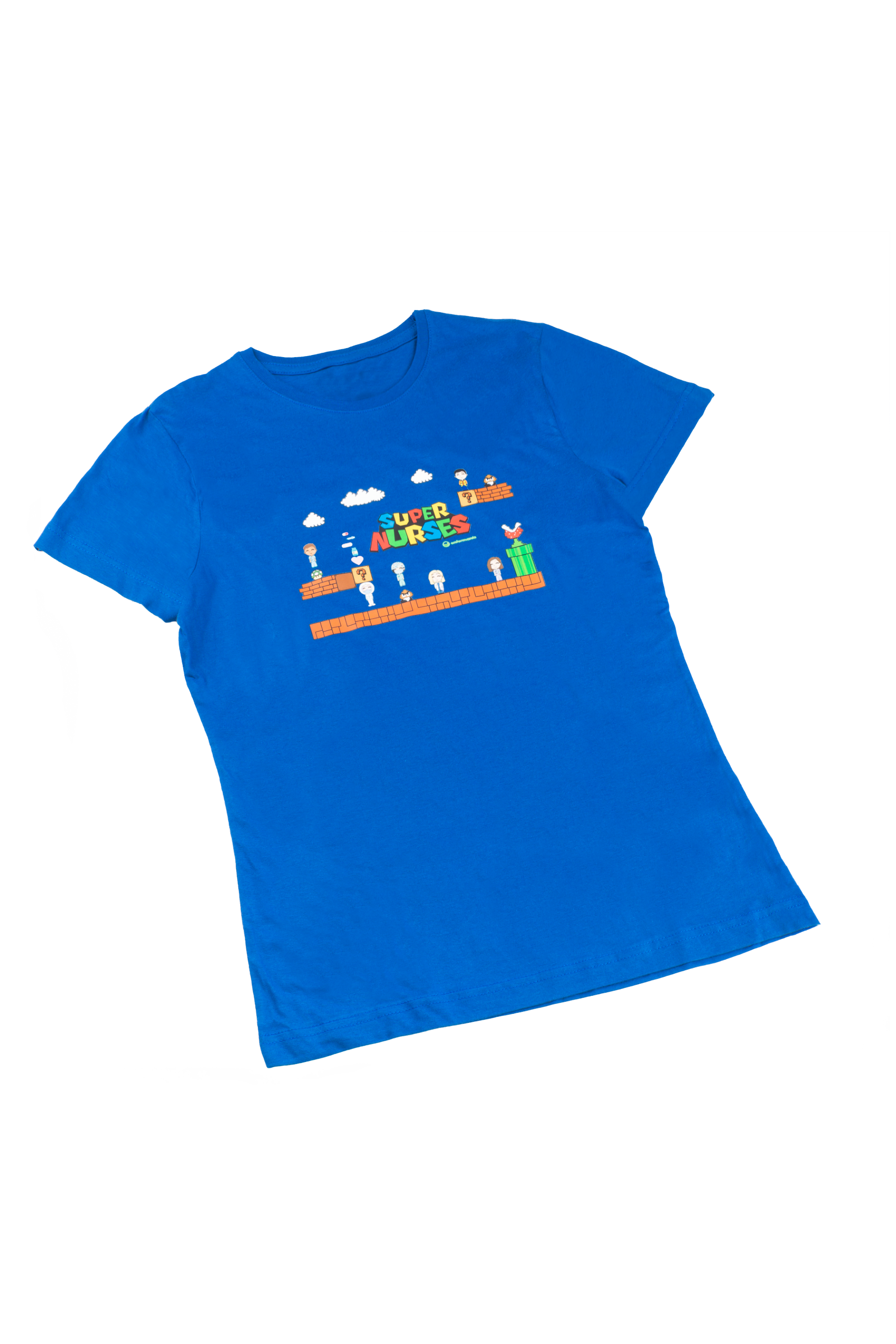 Camiseta Estampada Azul Royal para Mujer-2
