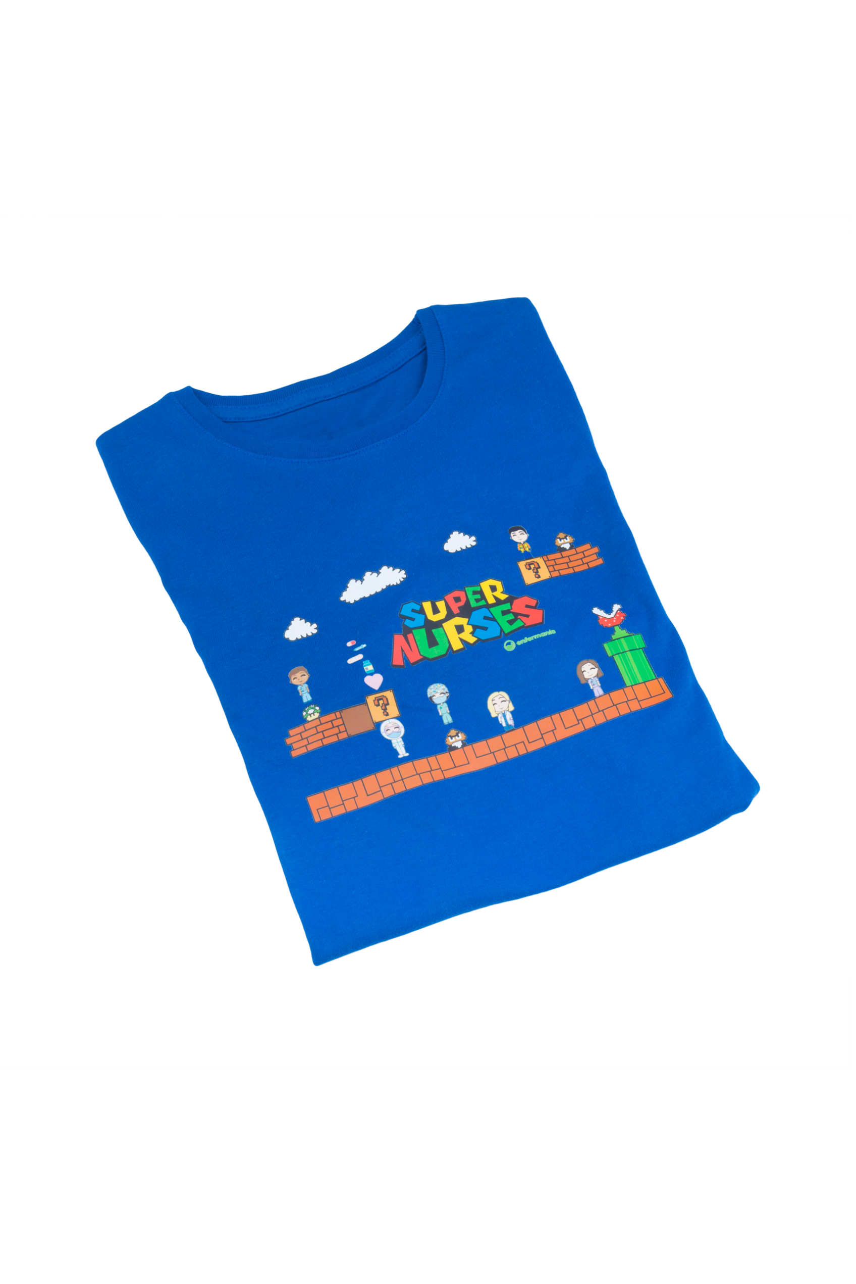 Camiseta Estampada Azul Royal para Mujer-zoom-4