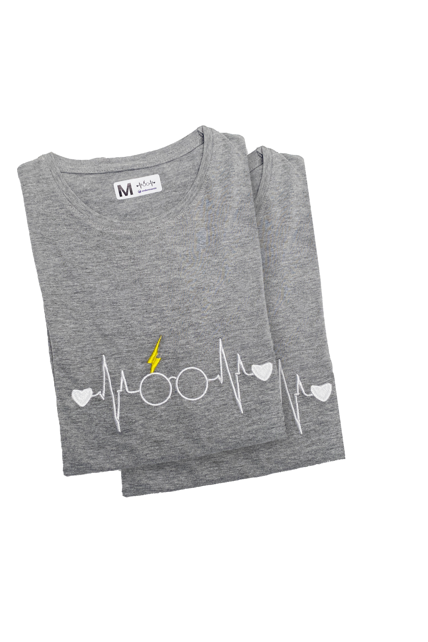 T-shirt cinzenta de mulher - estampada-zoom-5