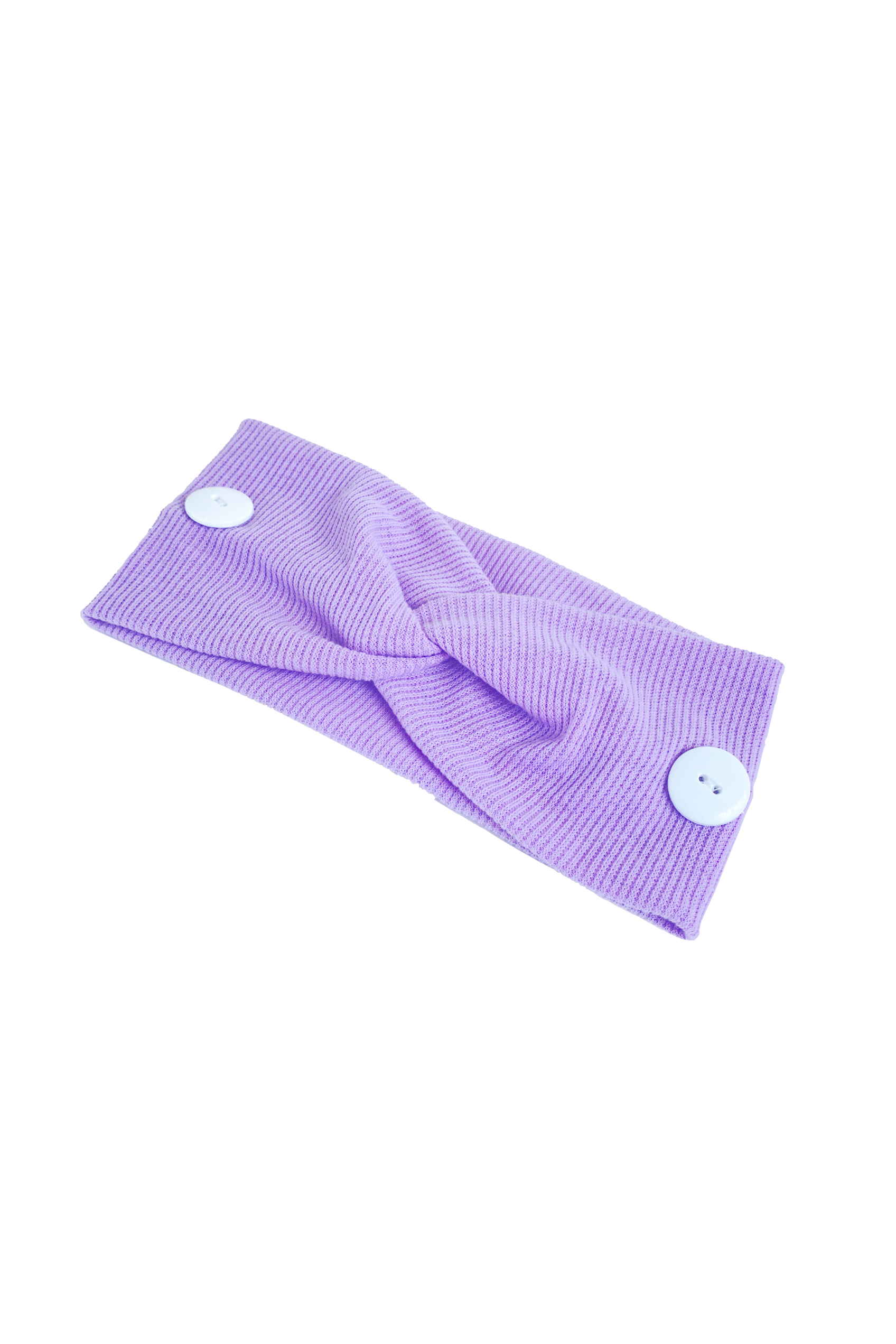 Elastic headband with buttons - lavender-zoom-3