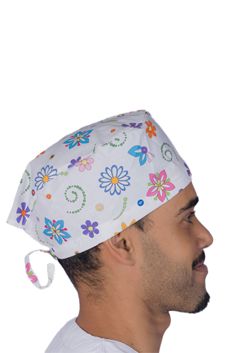 Surgical cap for short hair - Printed -zoom-