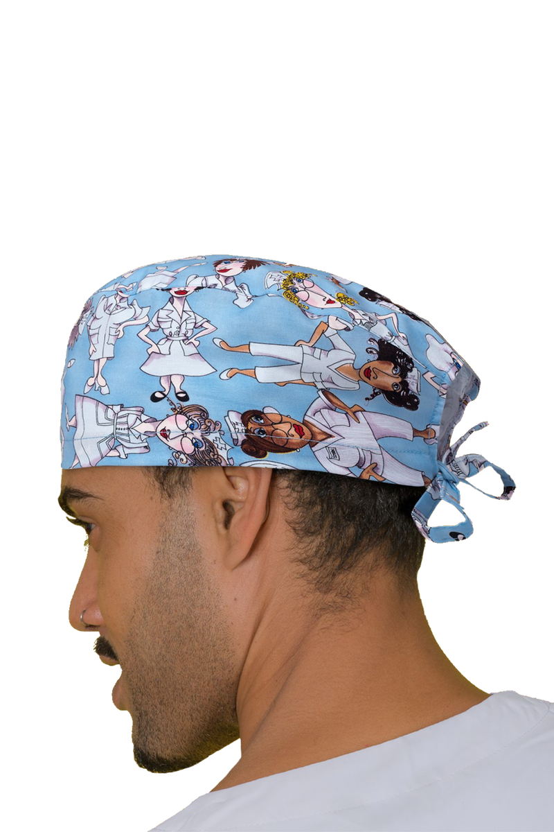 Surgical cap for short hair - Printed -zoom-