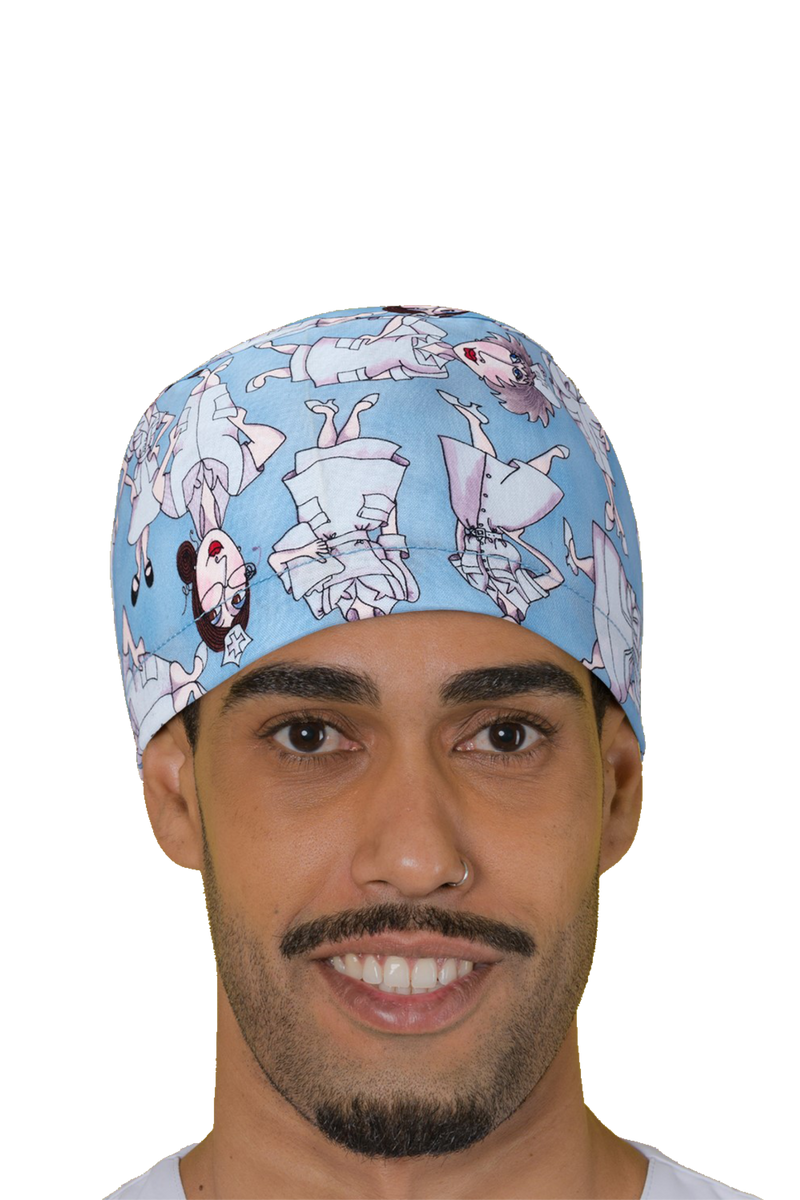 Surgical cap for short hair - Printed -zoom-