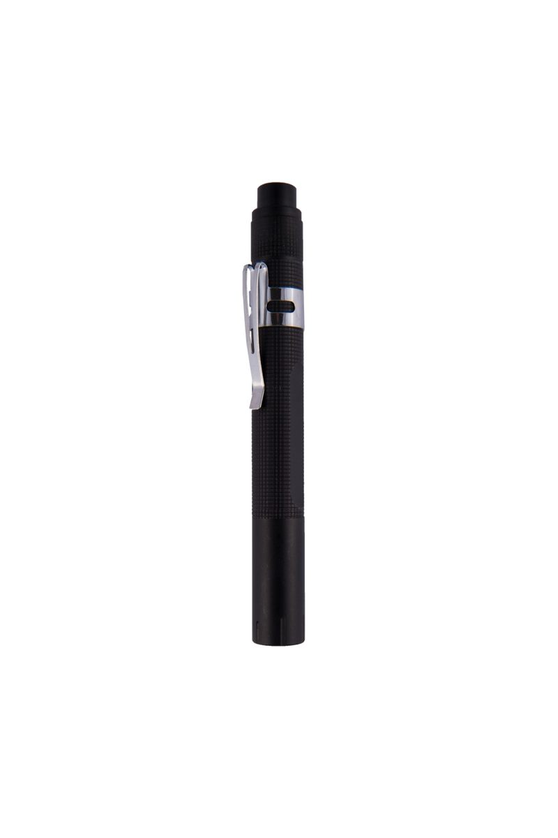 Kit para Estudiantes de Enfermería Duovitec – Fonendoscopio, Linterna y Tijeras Negro Mate-zoom-