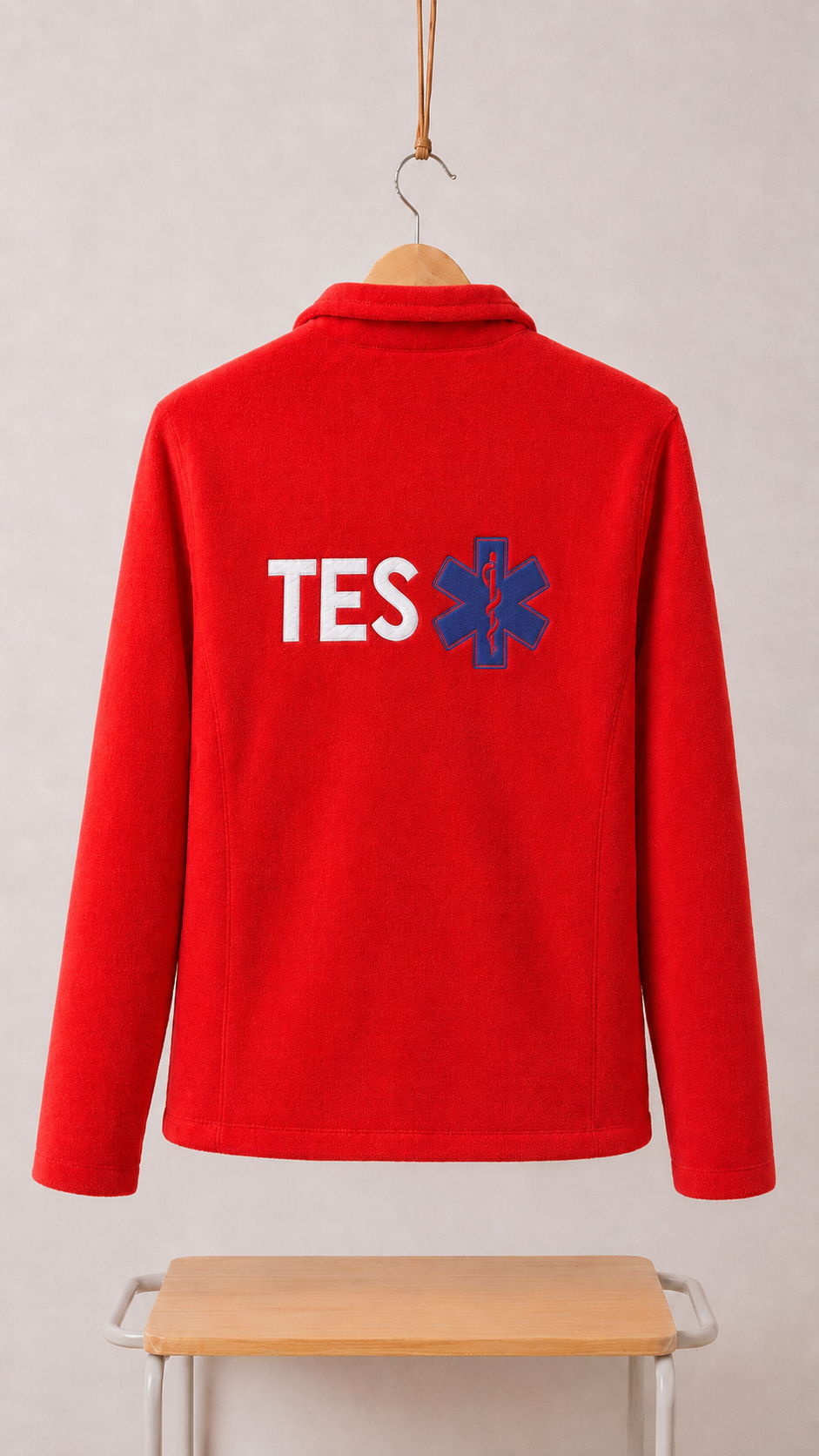 Personalized Men's Fleece Jacket - Red