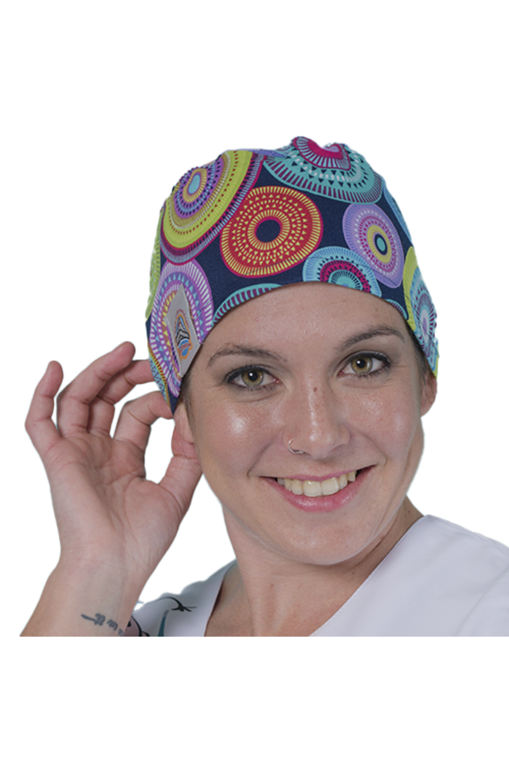Surgical cap for long hair - Printed -zoom-59