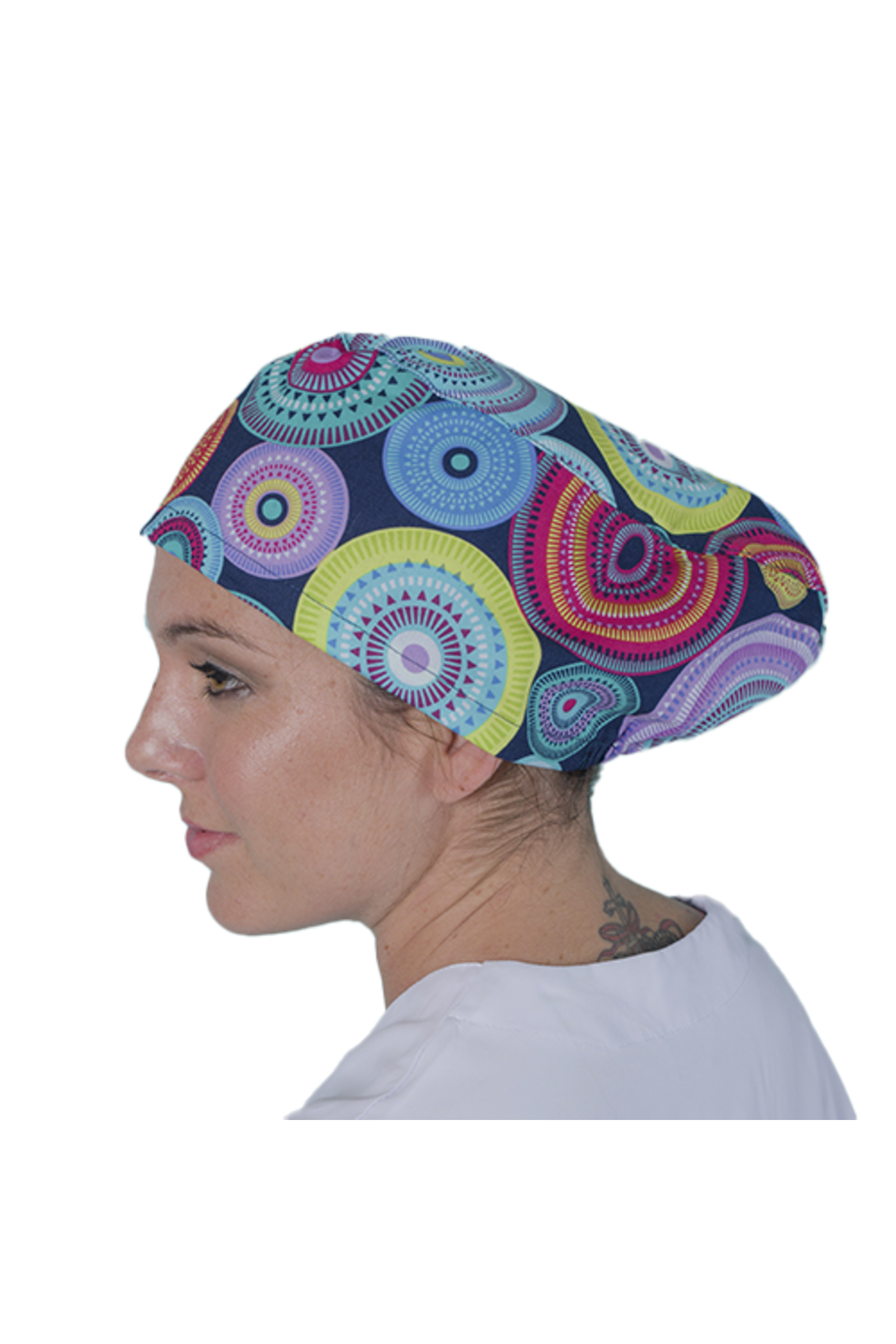 Surgical cap for long hair - Printed -60