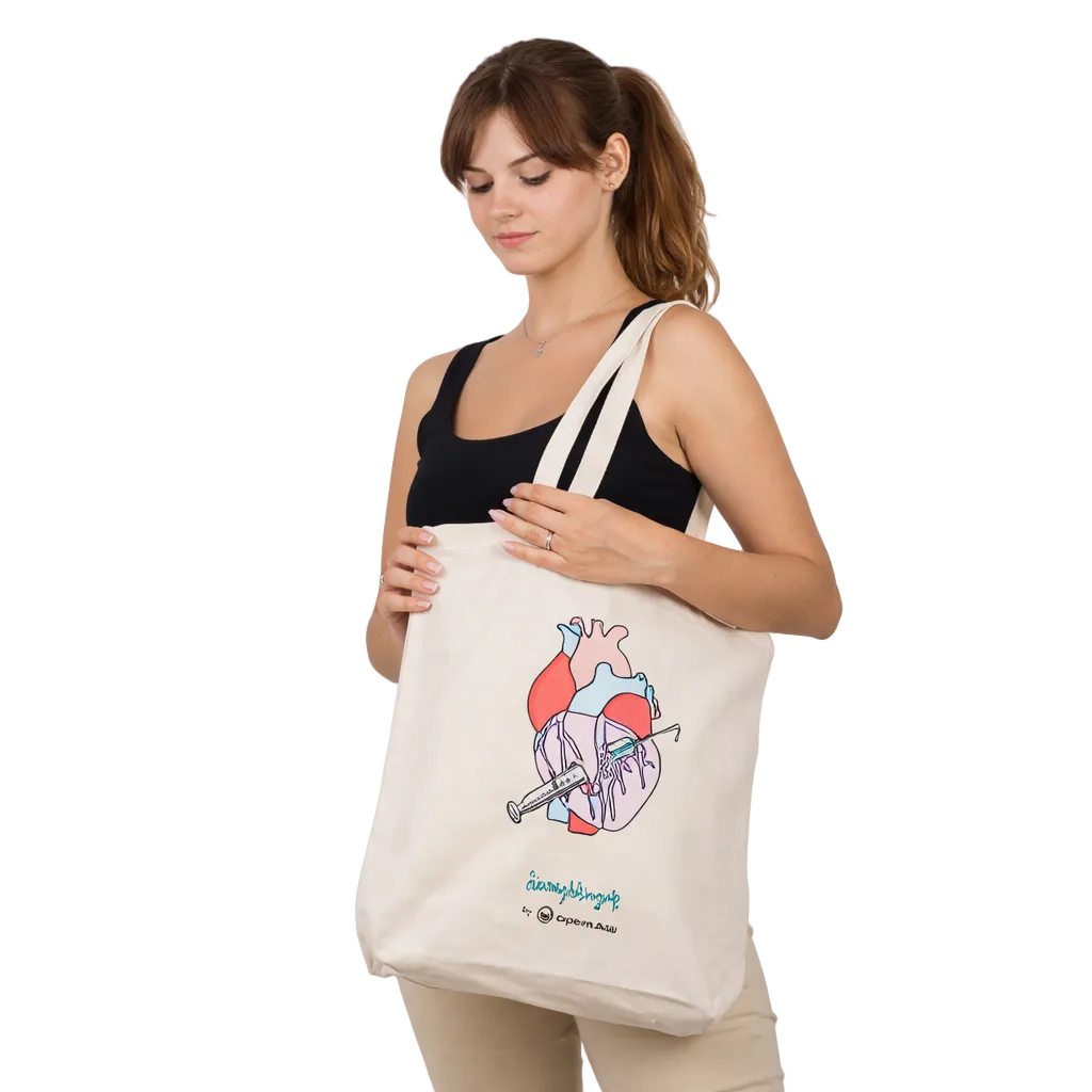 Rebelheart Tote Bag @anni.ghtingale – Organic Cotton Nursing Bag -zoom-2