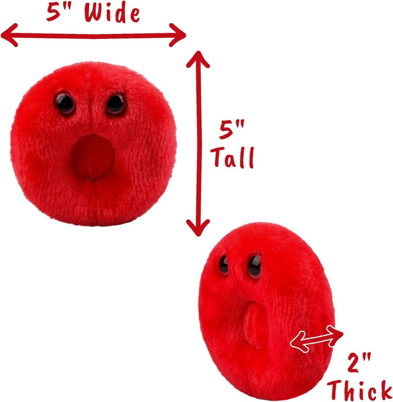 GiantMicrobes (plush) - Hematie (red blood cell)-zoom-