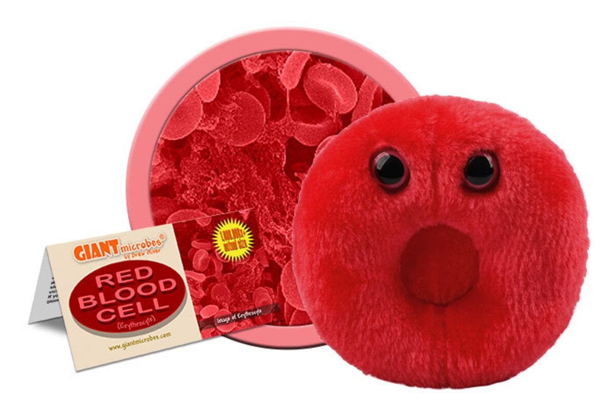 GiantMicrobes (plush) - Hematie (red blood cell)-zoom-6