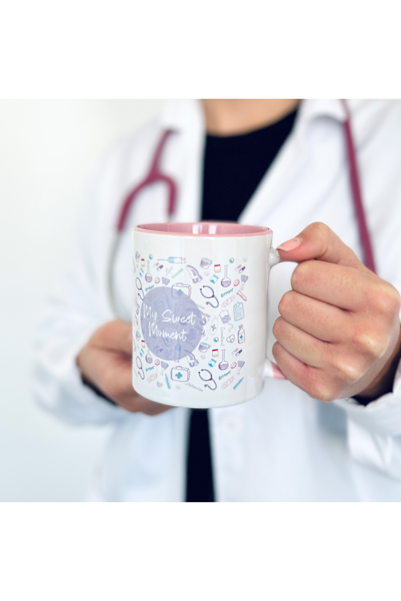 Caneca de cerâmica rosa - Care Collection